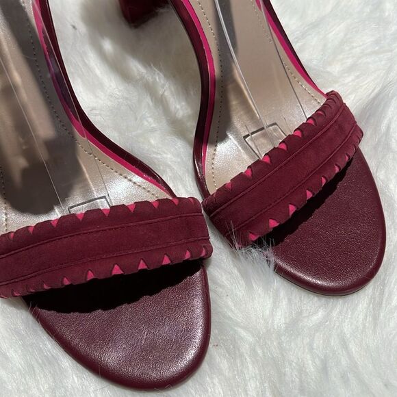 {WHBM}Nathalie Madder Suede/Leather Strappy Heels Size 10M.   B72 - Picture 5 of 11